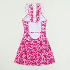 Women's Swim Dress with Ruffle Details