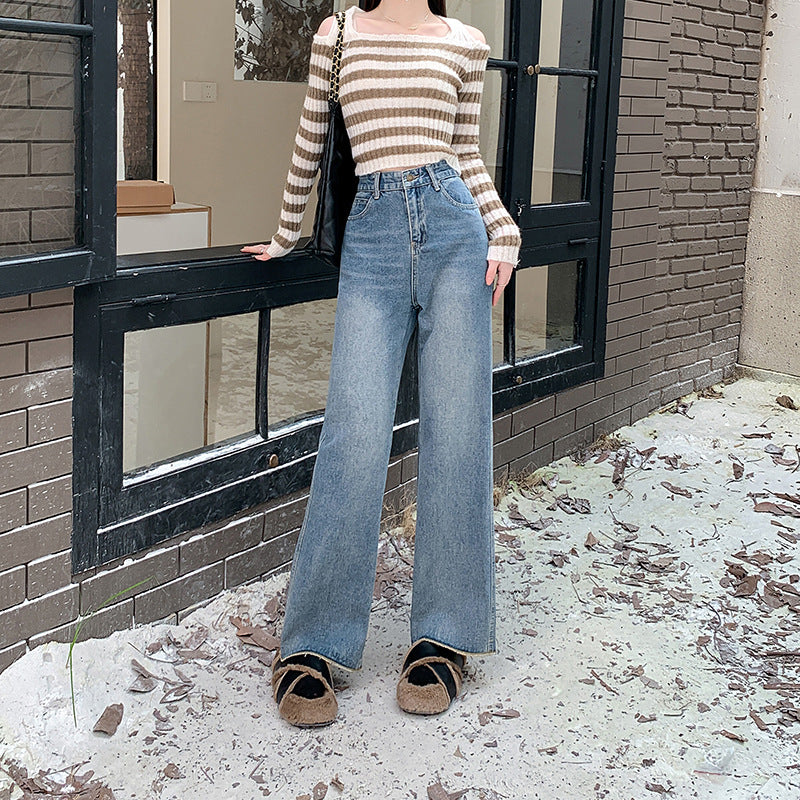 Women's High-Waisted Wide-Leg Jeans