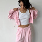 Women's Cropped Hoodie and Relaxed Jogger Set