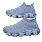 Women's Breathable Knit Running Shoes with Non-Slip Sole