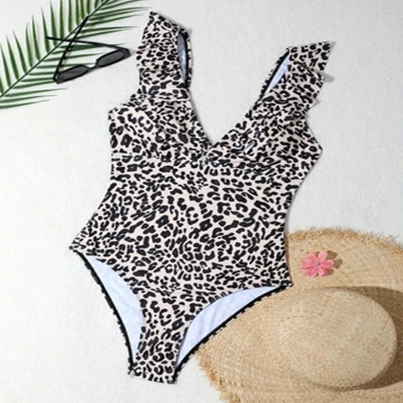 Women's Swimsuit with Voluminous Ruffles