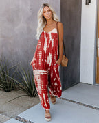 Elegant Wide-Leg Jumpsuit with Spaghetti Straps