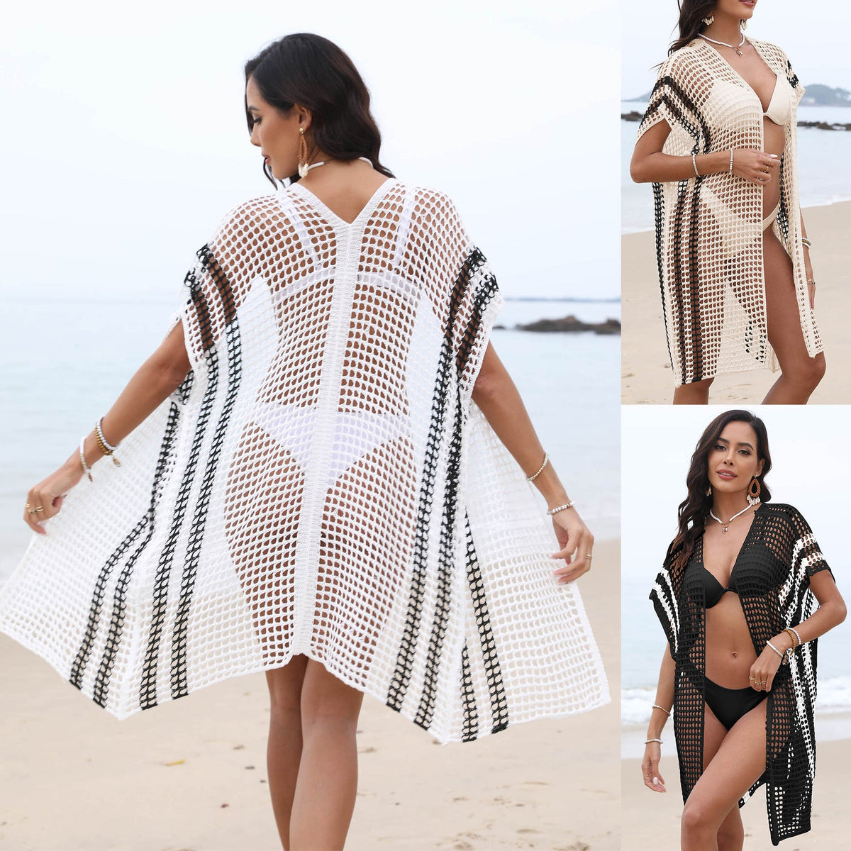 Women's Airy Mesh Beach Cover-Up