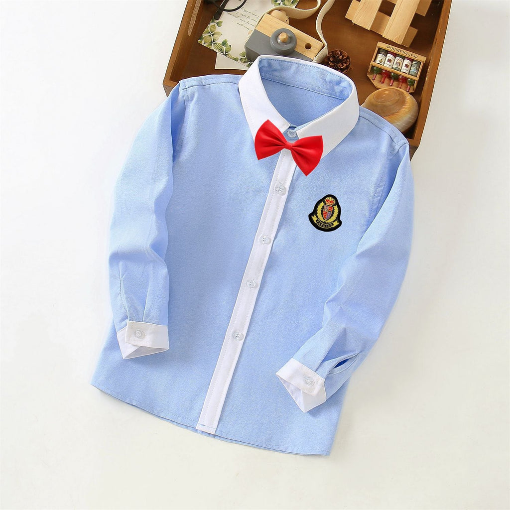 Elegant Shirt with Contrast Cuffs