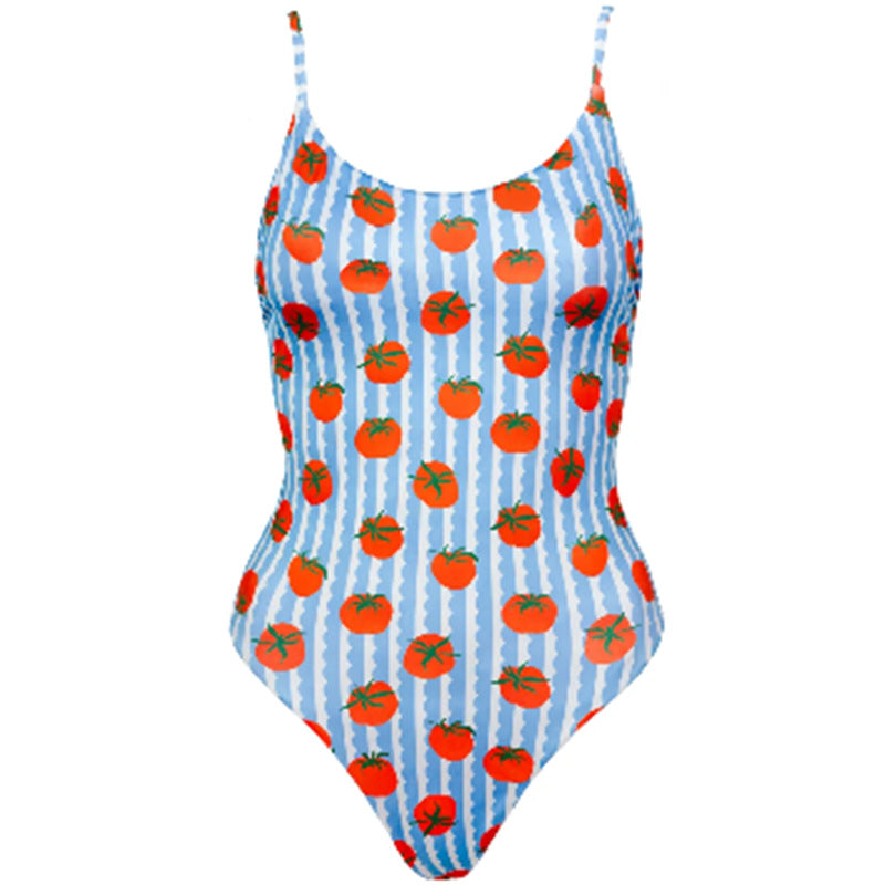 Women's Swimsuit with Cheerful Fruit Pattern
