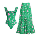 Women's Swimsuit and Maxi Skirt Set