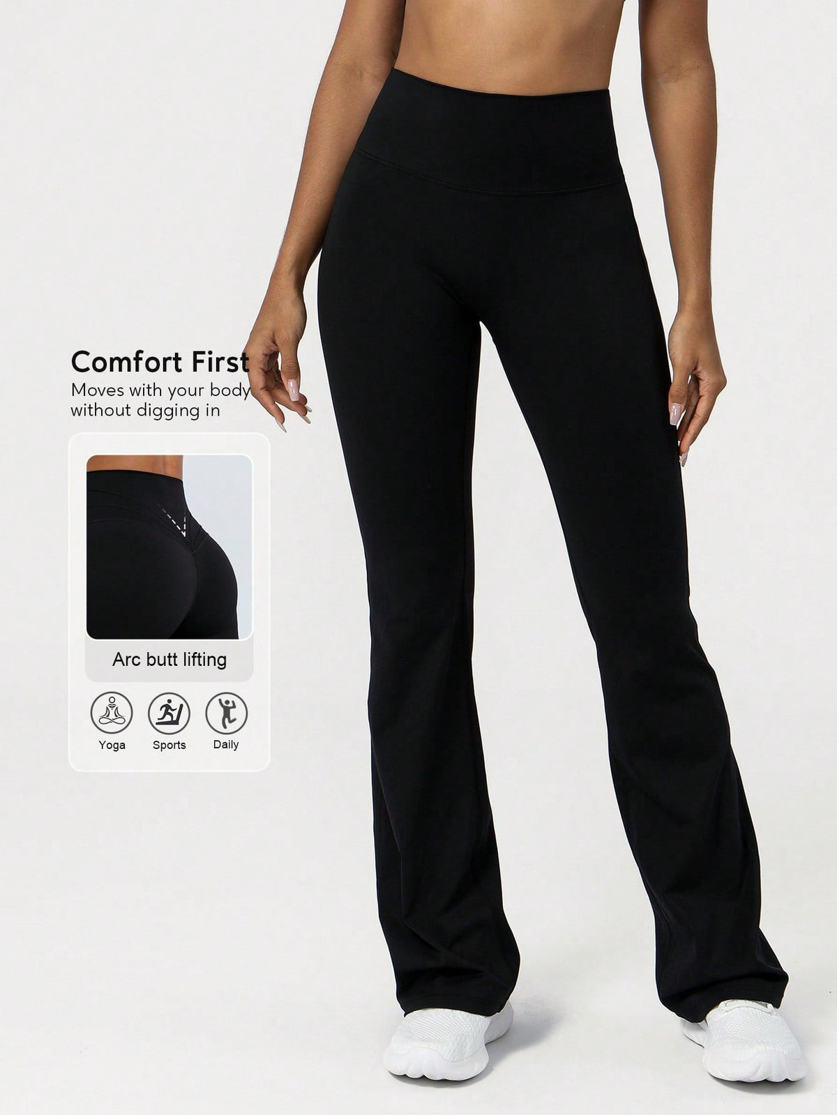 Women's High-Waisted Yoga Pants with Shaping Fit