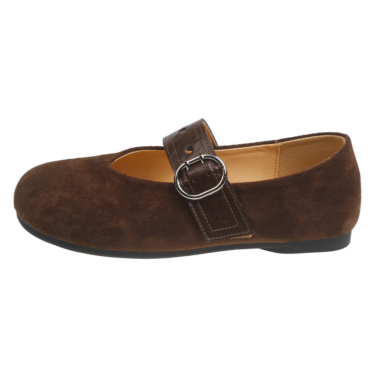 Women's Ballet Flats with Decorative Strap and Comfortable Footbed