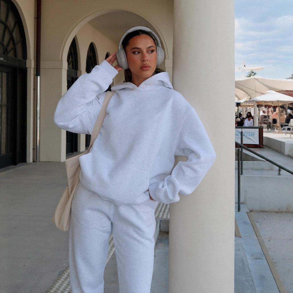 Women's Hoodie and Jogger Set with Kangaroo Pocket