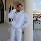 Women's Hoodie and Jogger Set with Kangaroo Pocket