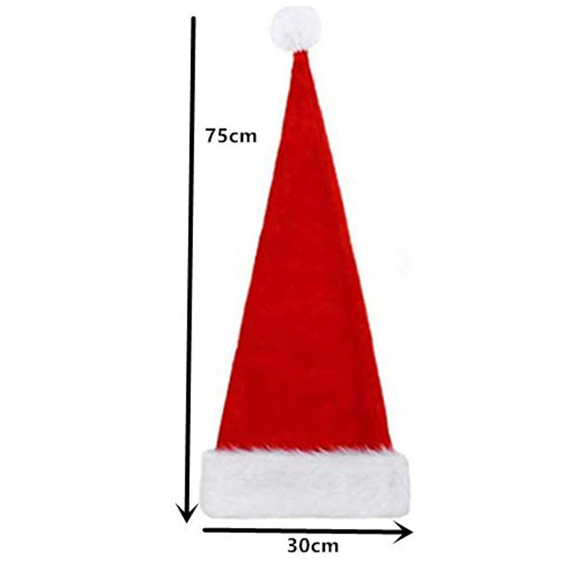 Plush Christmas Hat with Faux Fur