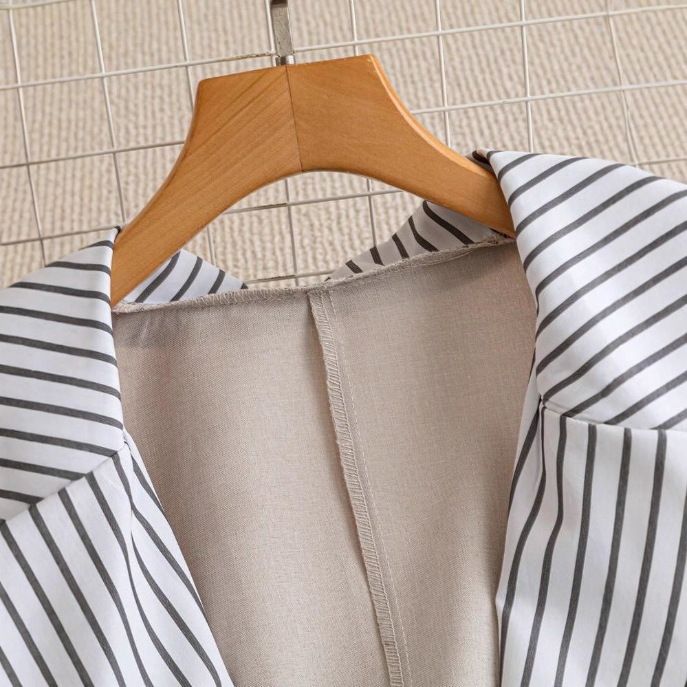 Women's Elegant Linen Blazer Jacket