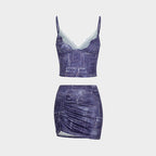Crop Top and Mini Skirt Set