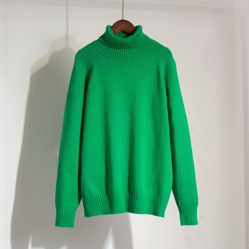 Women's Fine Knit High-Neck Pullover