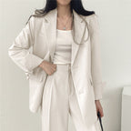 Women's Elegant Wide-Cut Blazer Set