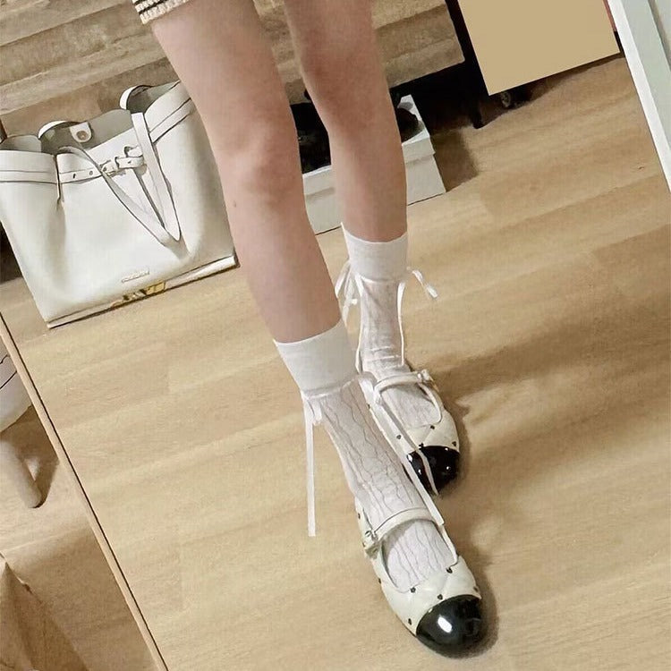 Women's Ballet Flats with Elegant Buckle Accent
