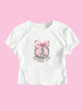 Women's Birthday Theme Crop T-Shirt