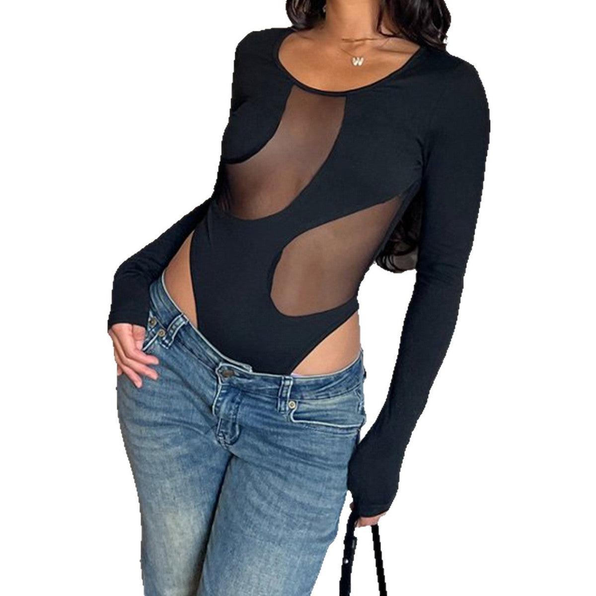 Women's Body with Mesh Details