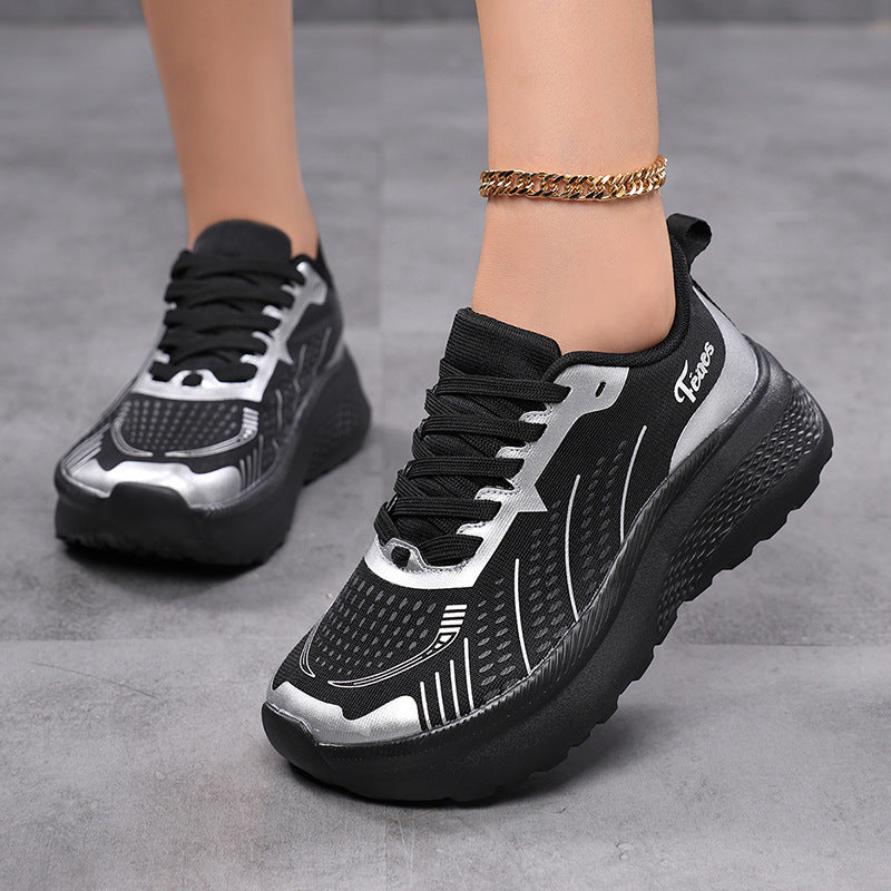 Women's Breathable Sports Sneakers with Cushioned Footbed and Non-Slip Sole