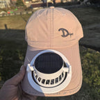 Multifunctional Baseball Cap with Removable Solar Fan and Adjustable Brim