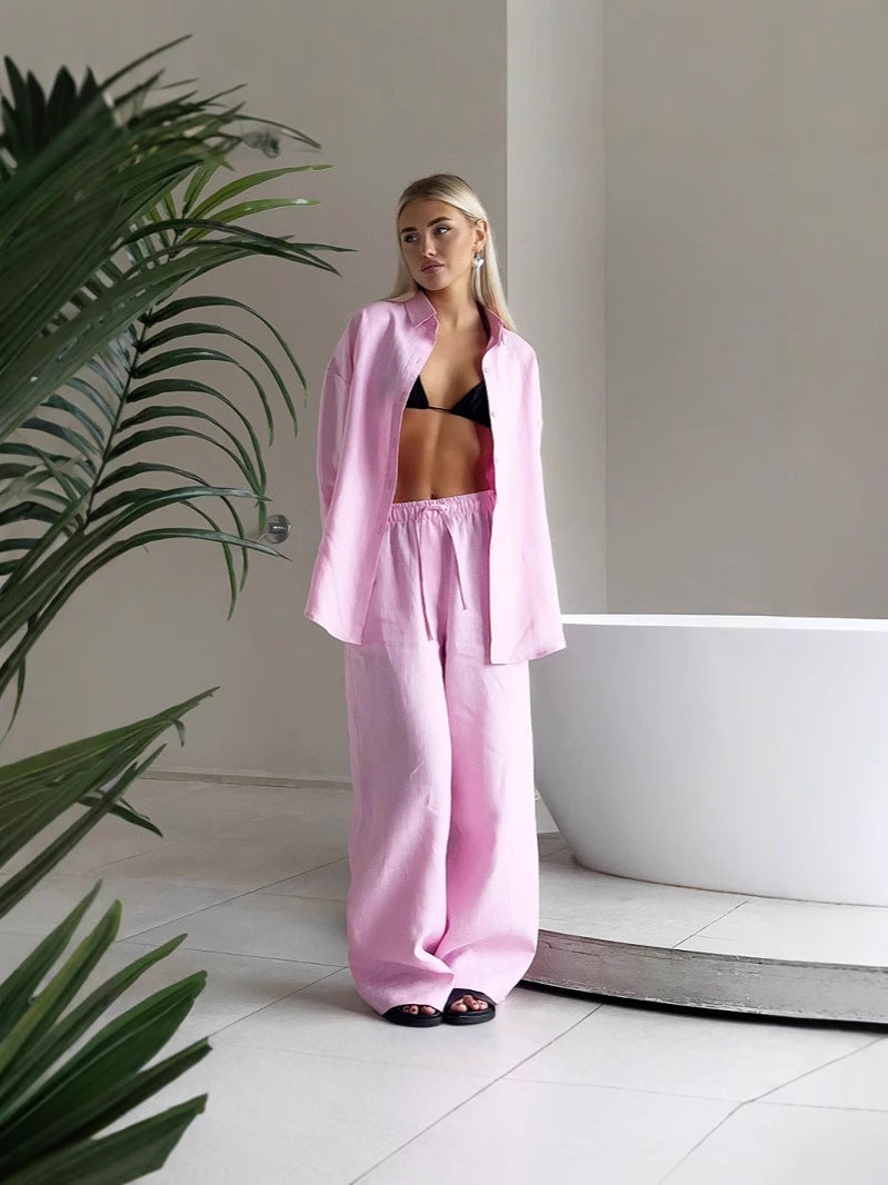 Women's Airy Pantsuit with Relaxed Fit