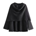 Women's Asymmetric Poncho-Style Jacket