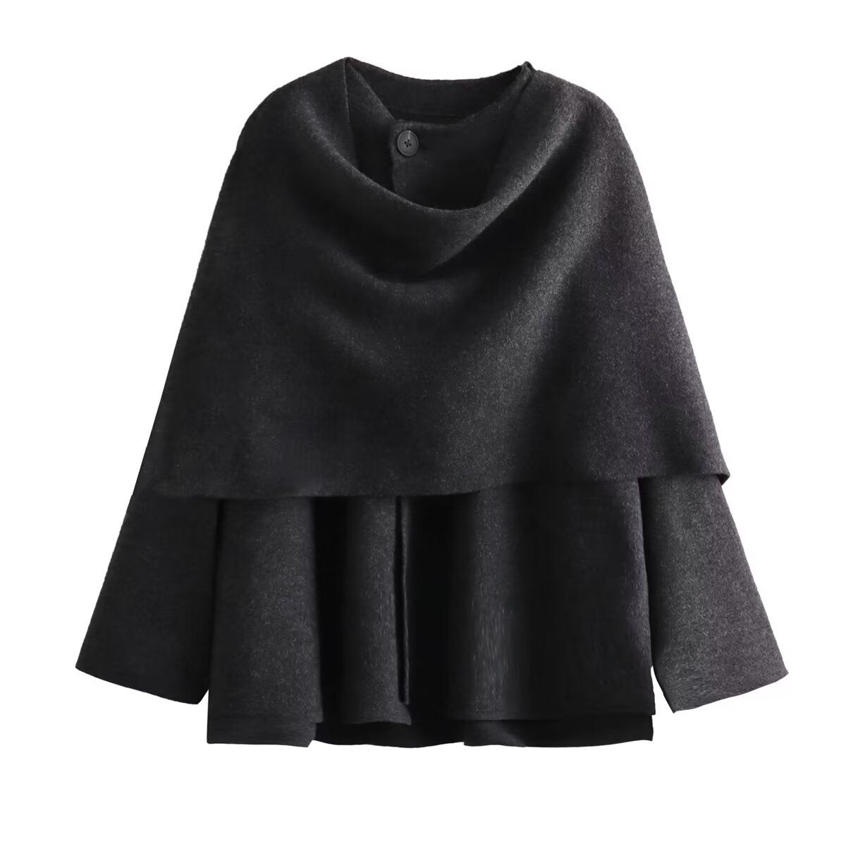 Women's Asymmetric Poncho-Style Jacket