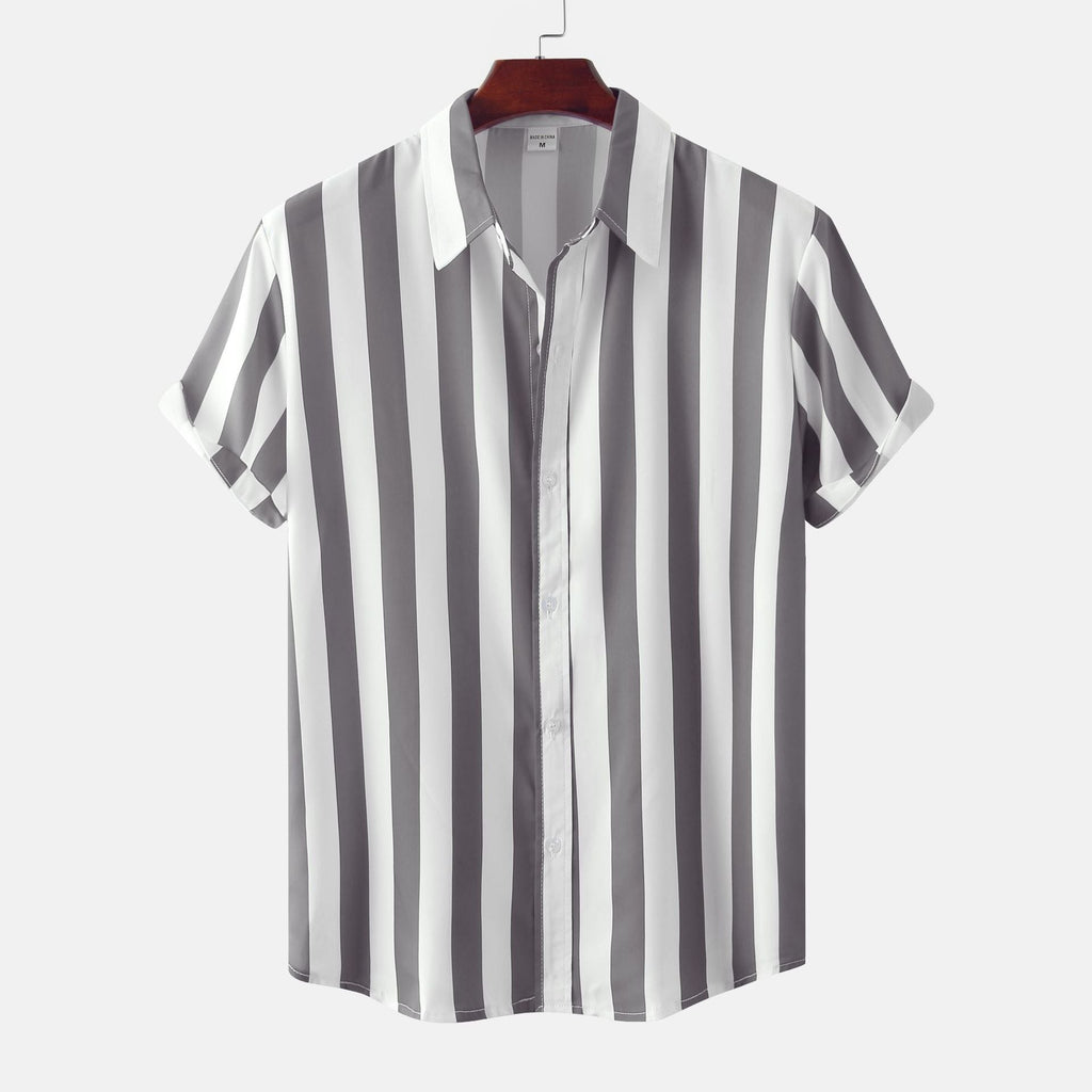Women's Short-Sleeve Striped Shirt