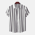 Women's Short-Sleeve Striped Shirt