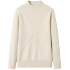 Elegant Ribbed Knit Sweater