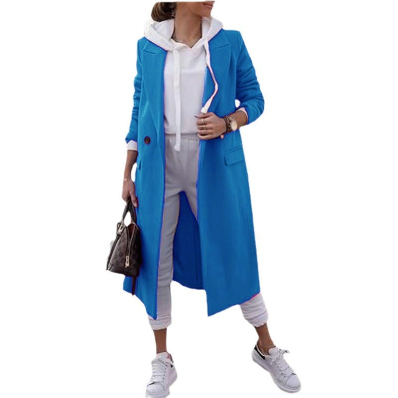 Women's Elegant Hooded Trench Coat