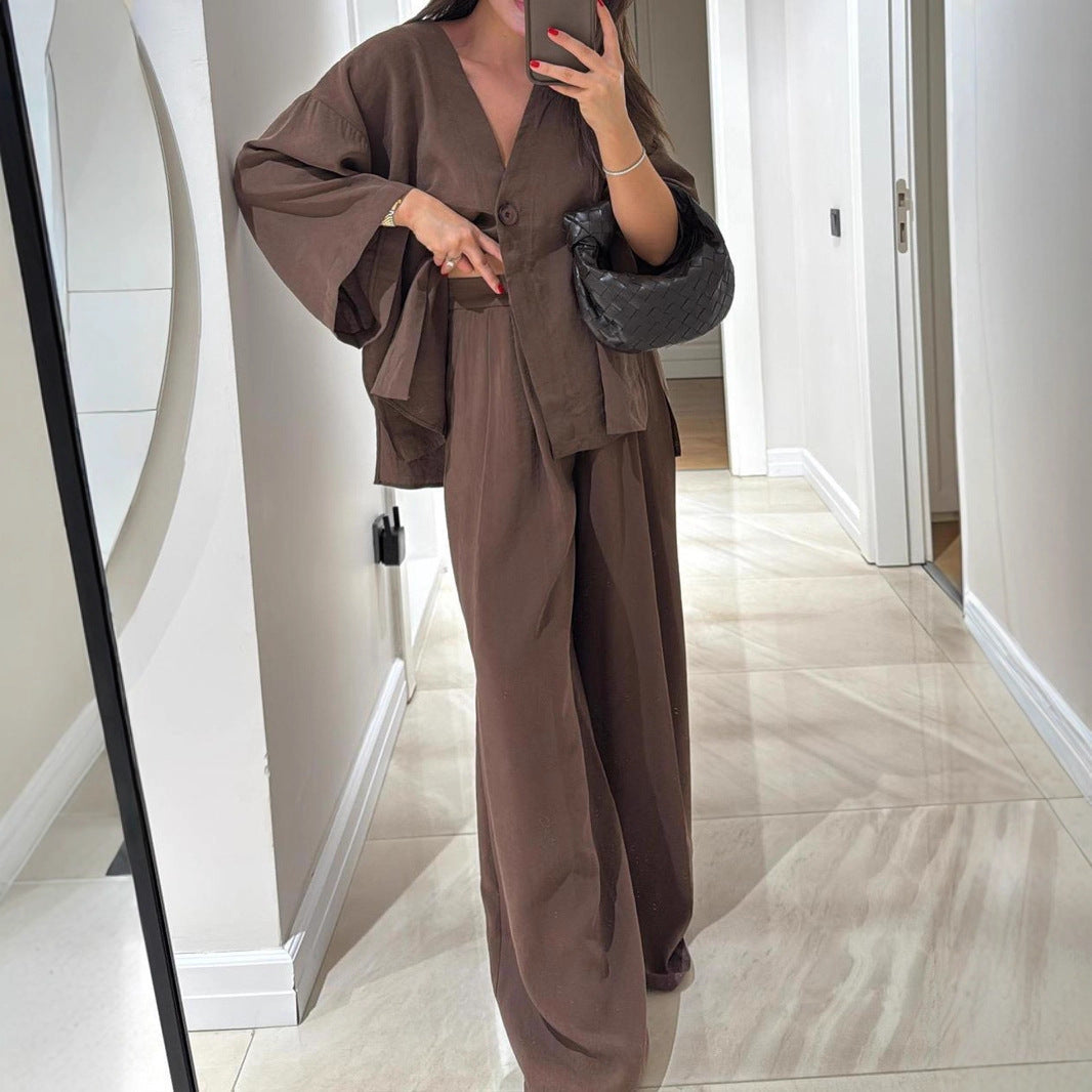 Women's Casual Linen Pantsuit