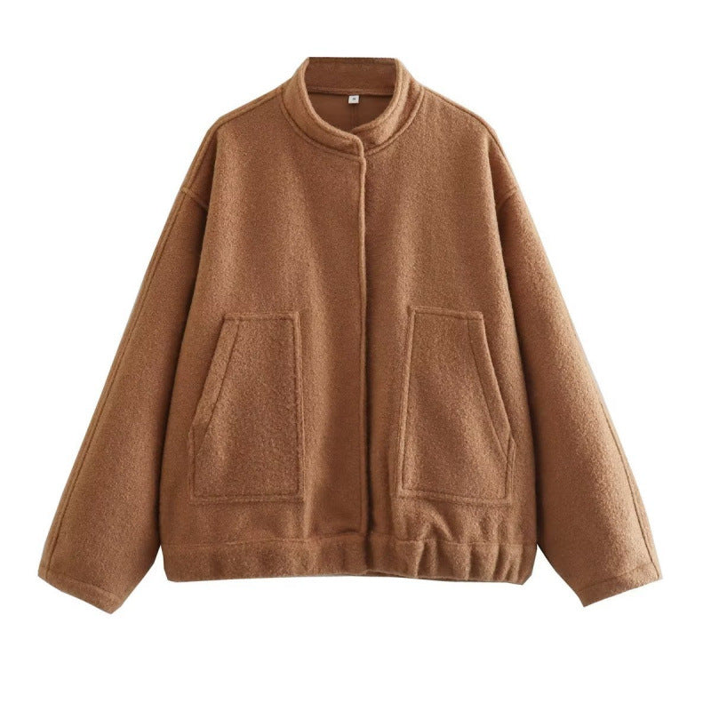 Women's Oversized Soft Wool-Blend Jacket