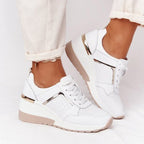 Women's Breathable Sneakers with Perforated Details and Comfortable Footbed