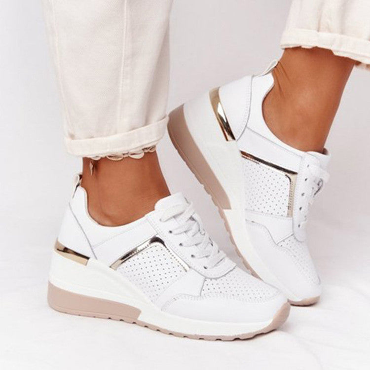 Women's Breathable Sneakers with Perforated Details and Comfortable Footbed