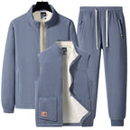 Men's Three-Piece Thermal Fleece Training Set