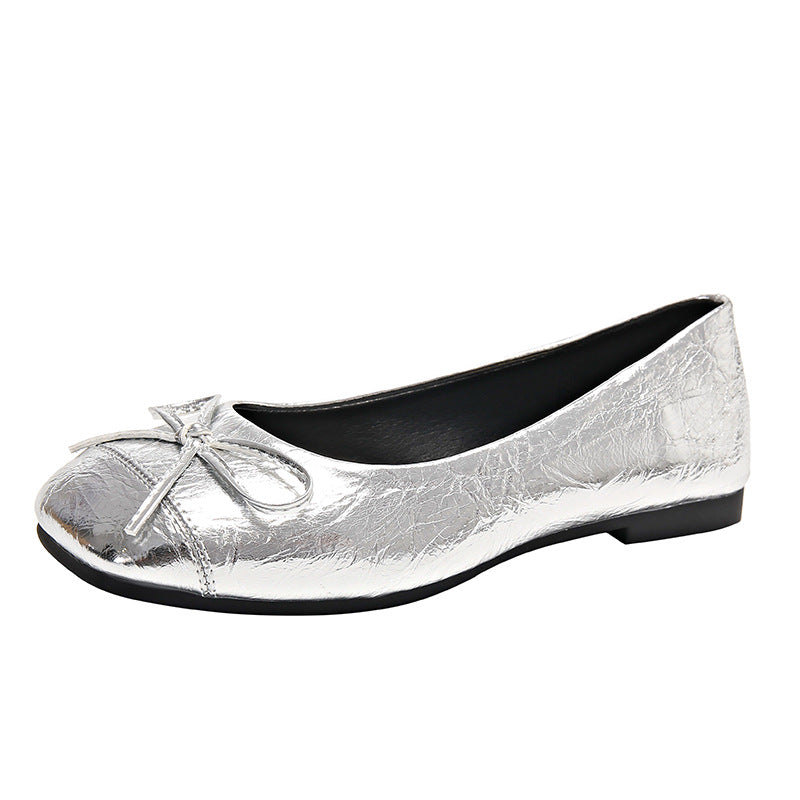 Women's Ballet Flats with Decorative Bow