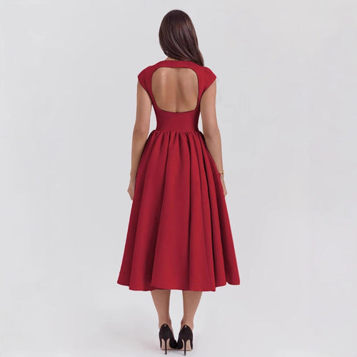A-Line Cocktail Dress with Tailored Waist