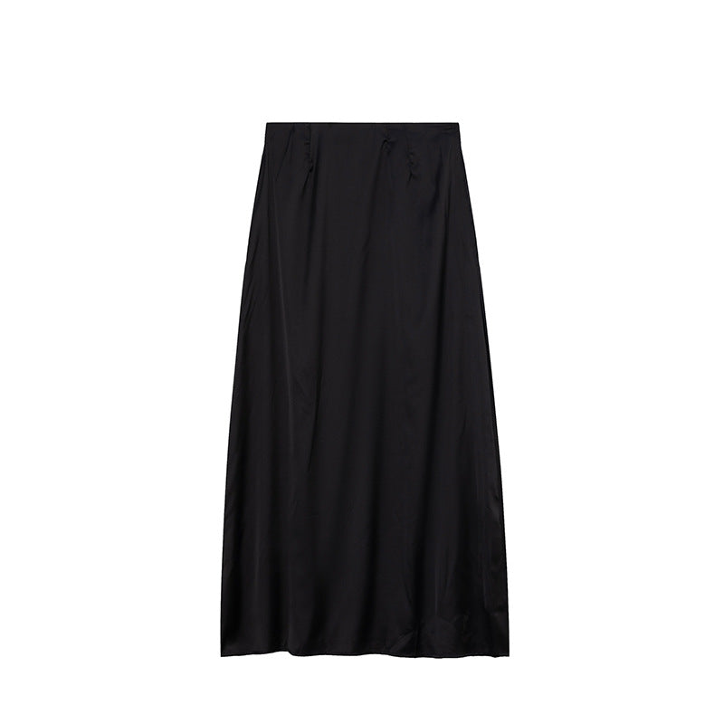 Women's High-Waisted Maxi Skirt with Side Slit