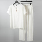 Women's Casual Lounge Set with Button Details