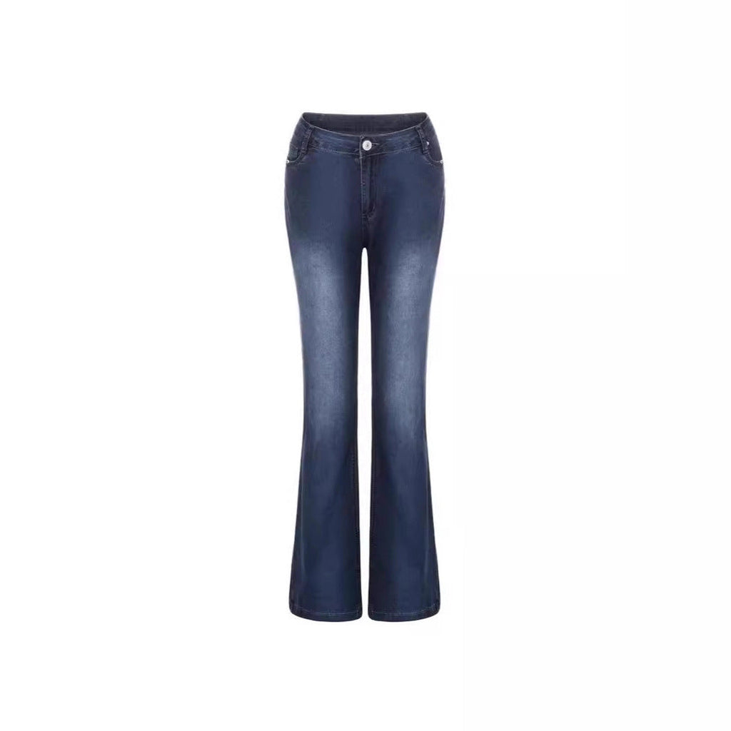 Elegant Bootcut Jeans with High Waist