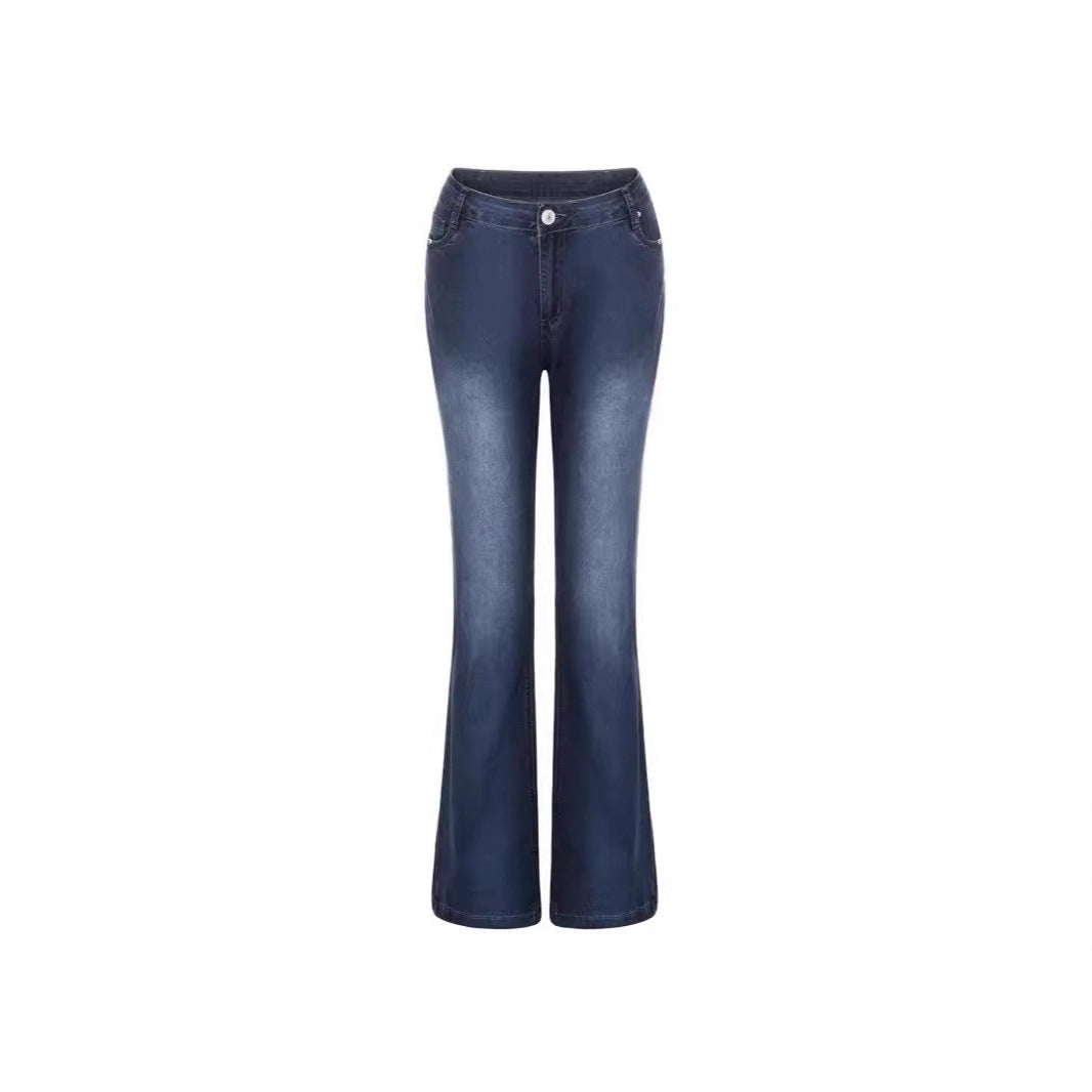 Elegant Bootcut Jeans with High Waist