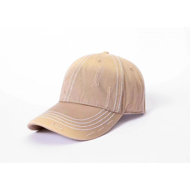 Men's Classic Distressed Cotton Baseball Cap