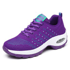 Women's Breathable Lightweight Sneakers with Shock-Absorbing Sole