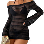 Women's Swim Dress with Sheer Inserts