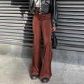 Women's Elegant High-Waisted Flare Trousers
