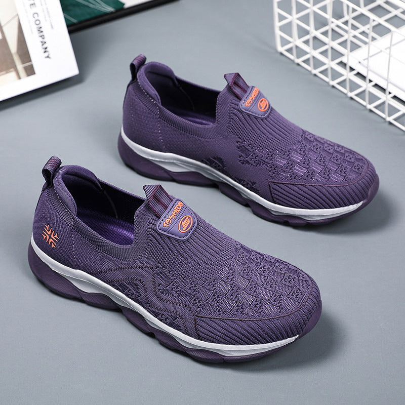 Women's Breathable Slip-On Sneakers with Flexible Midsole