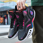 Women's High-Top Basketball Sneakers with Non-Slip Sole