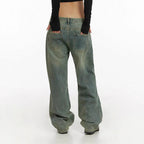 Women's High-Waisted Wide-Leg Baggy Jeans