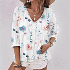 Women's Floral Print Blouse with Casual Fit